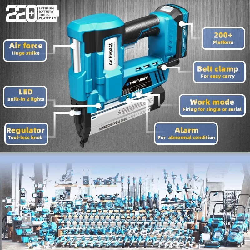 18V/20V Lithium Battery Platform Air Impact Battery Stapler