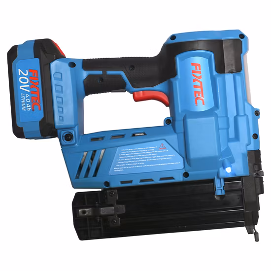Fixtec 100 clous/agrafes par minute calibre 18 2 pouces 20 V cloueuse à air sans fil agrafeuse Brad cloueuse